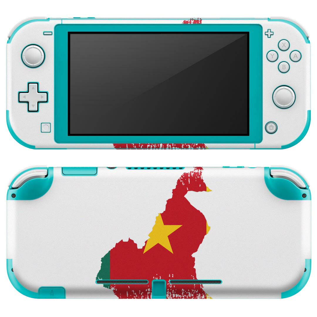 igsticker Nintendo Switch Lite 専用 デザインスキンシール 全面 ニンテンドー スイッチ ライト 専用 ゲーム機 カバー アクセサリー フィルム ステッカー エアフリー 018789 国旗 cameroon カメルーン