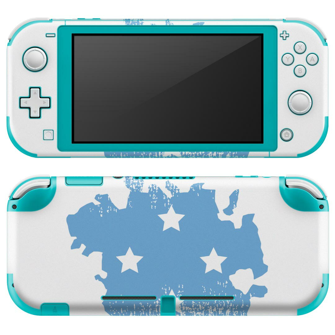 igsticker Nintendo Switch Lite 専用 デザインスキンシール 全面 ニンテンドー スイッチ ライト 専用 ゲーム機 カバー アクセサリー フィルム ステッカー エアフリー 018811 国旗 micronesia ミクロネシア
