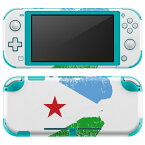 igsticker Nintendo Switch Lite 専用 デザインスキンシール 全面 ニンテンドー スイッチ ライト 専用 ゲーム機 カバー アクセサリー フィルム ステッカー エアフリー 018813 国旗 djibouti ジブチ