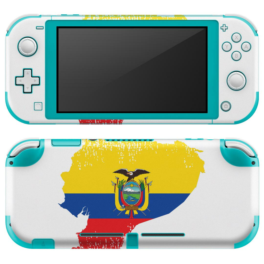 igsticker Nintendo Switch Lite 専用 デザインスキンシール 全面 ニンテンドー スイッチ ライト 専用 ゲーム機 カバー アクセサリー フィルム ステッカー エアフリー 018817 国旗 ecuador エクアドル