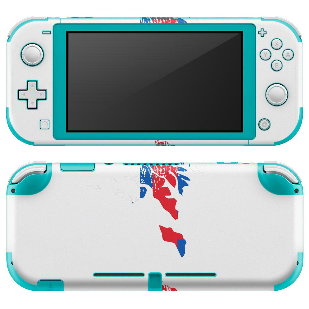 igsticker Nintendo Switch Lite 専用 デザインスキンシール 全面 ニンテンドー スイッチ ライト 専用 ゲーム機 カバー アクセサリー フィルム ステッカー エアフリー 018825 国旗 faroe_island フェロー諸島