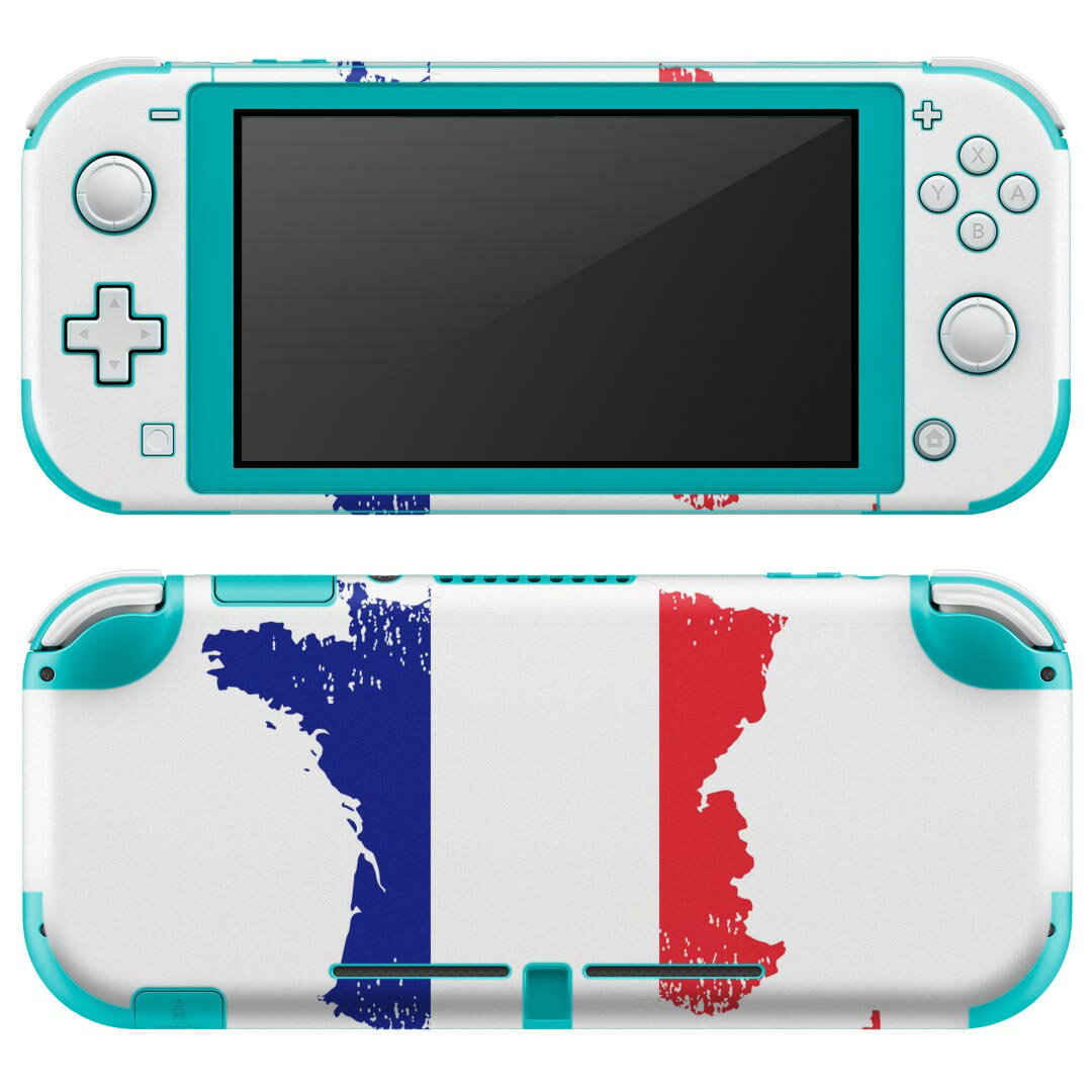 igsticker Nintendo Switch Lite 専用 デザインスキンシール 全面 ニンテンドー スイッチ ライト 専用 ゲーム機 カバー アクセサリー フィルム ステッカー エアフリー 018828 国旗 france フランス