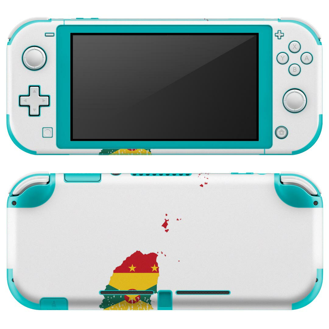 igsticker Nintendo Switch Lite 専用 デザインスキンシール 全面 ニンテンドー スイッチ ライト 専用 ゲーム機 カバー アクセサリー フィルム ステッカー エアフリー 018838 国旗 grenada グレナダ