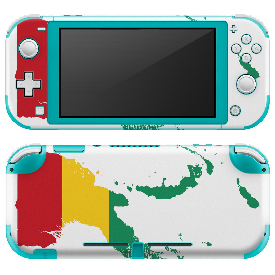 igsticker Nintendo Switch Lite 専用 デザインスキンシール 全面 ニンテンドー スイッチ ライト 専用 ゲーム機 カバー アクセサリー フィルム ステッカー エアフリー 018842 国旗 guinea ギニア