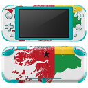 igsticker Nintendo Switch Lite 専用 デザインスキンシール 全面 ニンテンドー スイッチ ライト 専用 ゲーム機 カバー アクセサリー フィルム ステッカー エアフリー 018843 国旗 guinea_bissau ギニアビサウ(2)