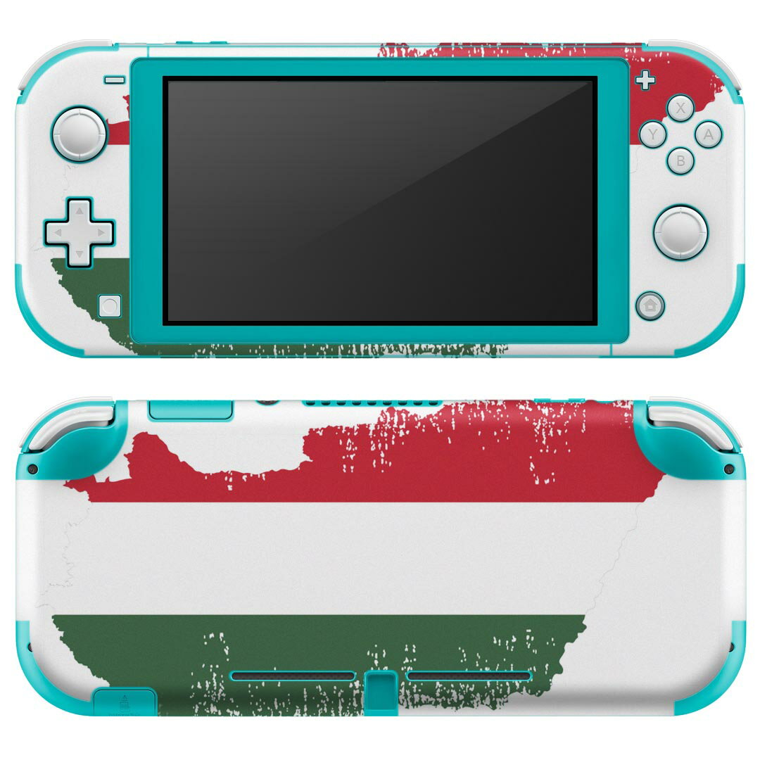 igsticker Nintendo Switch Lite 専用 デザインスキンシール 全面 ニンテンドー スイッチ ライト 専用 ゲーム機 カバー アクセサリー フィルム ステッカー エアフリー 018848 国旗 hungary ハンガリー