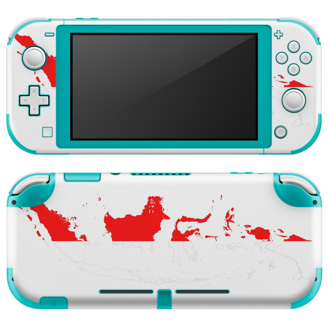 igsticker Nintendo Switch Lite 専用 デザインスキンシール 全面 ニンテンドー スイッチ ライト 専用 ゲーム機 カバー アクセサリー フィルム ステッカー エアフリー 018851 国旗 indonesia インドネシア