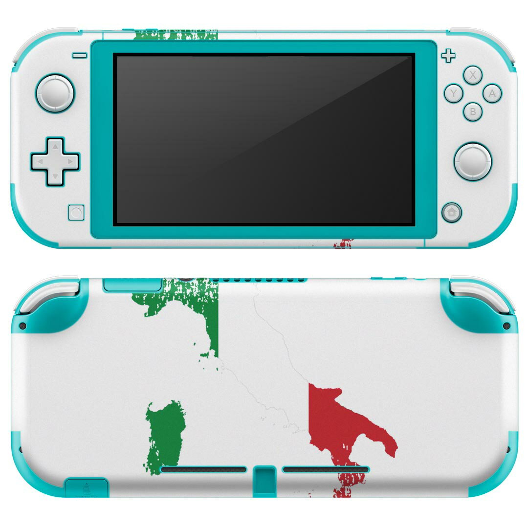 igsticker Nintendo Switch Lite 専用 デザインスキンシール 全面 ニンテンドー スイッチ ライト 専用 ゲーム機 カバー アクセサリー フィルム ステッカー エアフリー 018857 国旗 italy イタリア