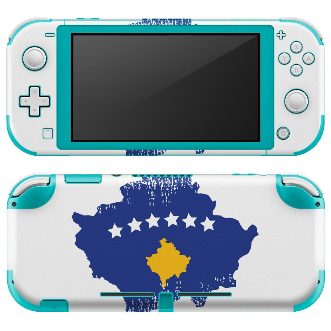 igsticker Nintendo Switch Lite 専用 デザインスキンシール 全面 ニンテンドー スイッチ ライト 専用 ゲーム機 カバー アクセサリー フィルム ステッカー エアフリー 018864 国旗 kosovo コソボ