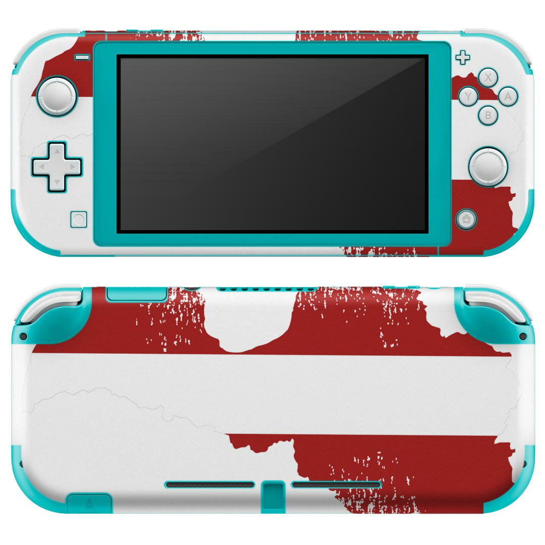 igsticker Nintendo Switch Lite 専用 デザインスキンシール 全面 ニンテンドー スイッチ ライト 専用 ゲーム機 カバー アクセサリー フィルム ステッカー エアフリー 018868 国旗 latvia ラトビア