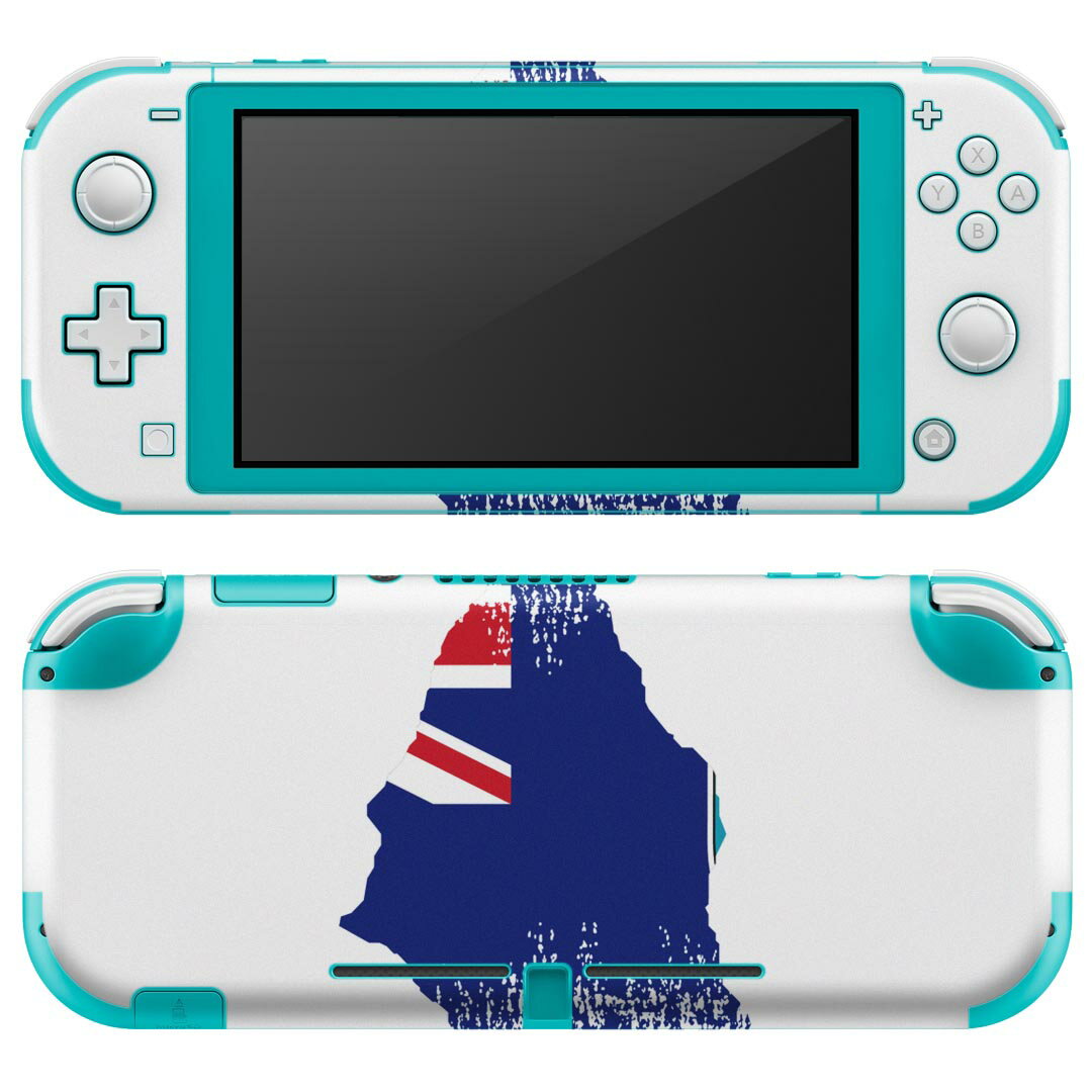 igsticker Nintendo Switch Lite 専用 デザインスキンシール 全面 ニンテンドー スイッチ ライト 専用 ゲーム機 カバー アクセサリー フィルム ステッカー エアフリー 018891 国旗 monserrat モンセラート