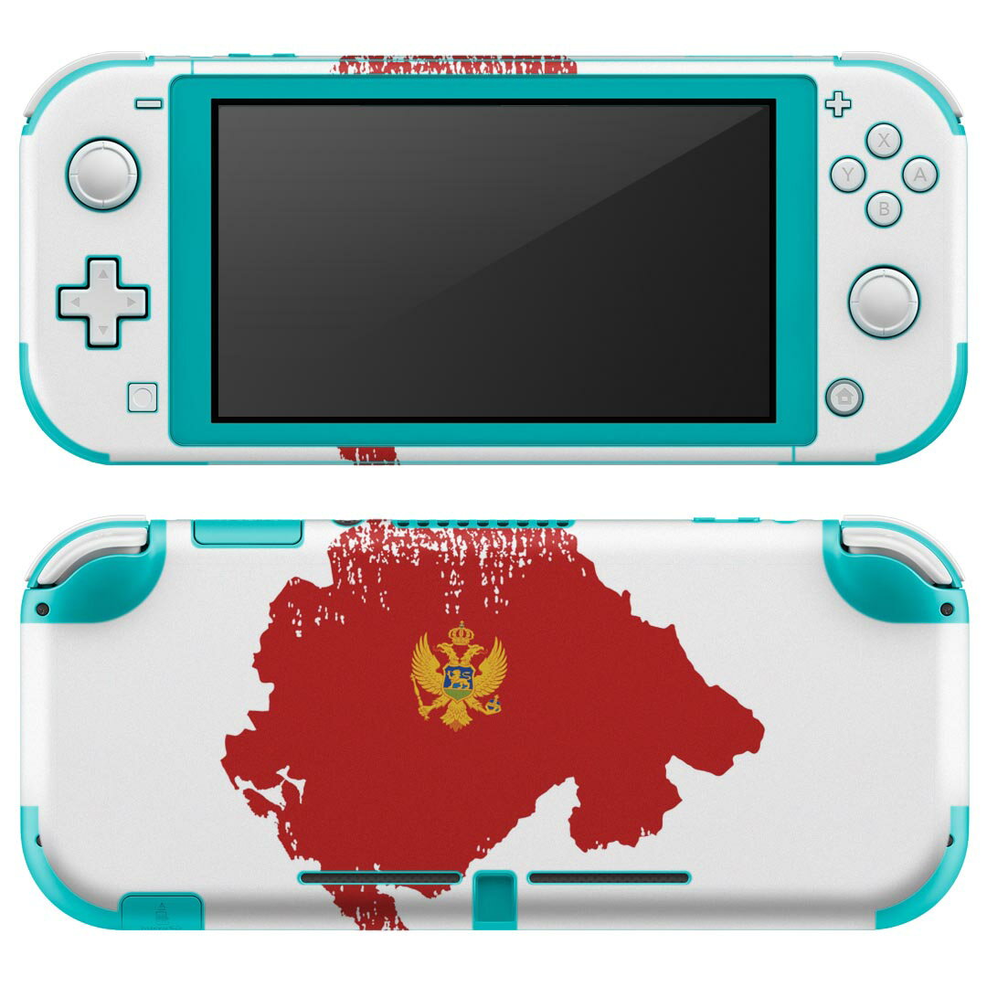 igsticker Nintendo Switch Lite 専用 デザインスキンシール 全面 ニンテンドー スイッチ ライト 専用 ゲーム機 カバー アクセサリー フィルム ステッカー エアフリー 018892 国旗 montenegro モンテネグロ