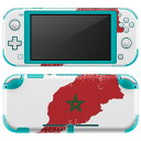 igsticker Nintendo Switch Lite 専用 デザインスキンシール 全面 ニンテンドー スイッチ ライト 専用 ゲーム機 カバー アクセサリー フィルム ステッカー エアフリー 018893 国旗 morocco モロッコ(2)