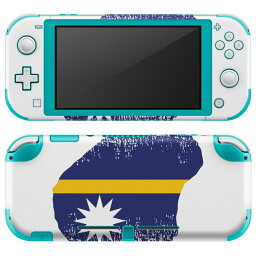 igsticker Nintendo Switch Lite 専用 デザインスキンシール 全面 ニンテンドー スイッチ ライト 専用 ゲーム機 カバー アクセサリー フィルム ステッカー エアフリー 018897 国旗 nauru ナウル