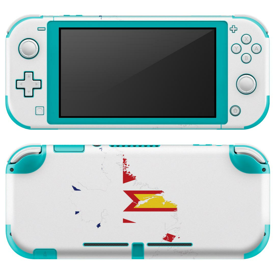 igsticker Nintendo Switch Lite 専用 デザインスキンシール 全面 ニンテンドー スイッチ ライト 専用 ゲーム機 カバー アクセサリー フィルム ステッカー エアフリー 018900 国旗 ニューファンドランド