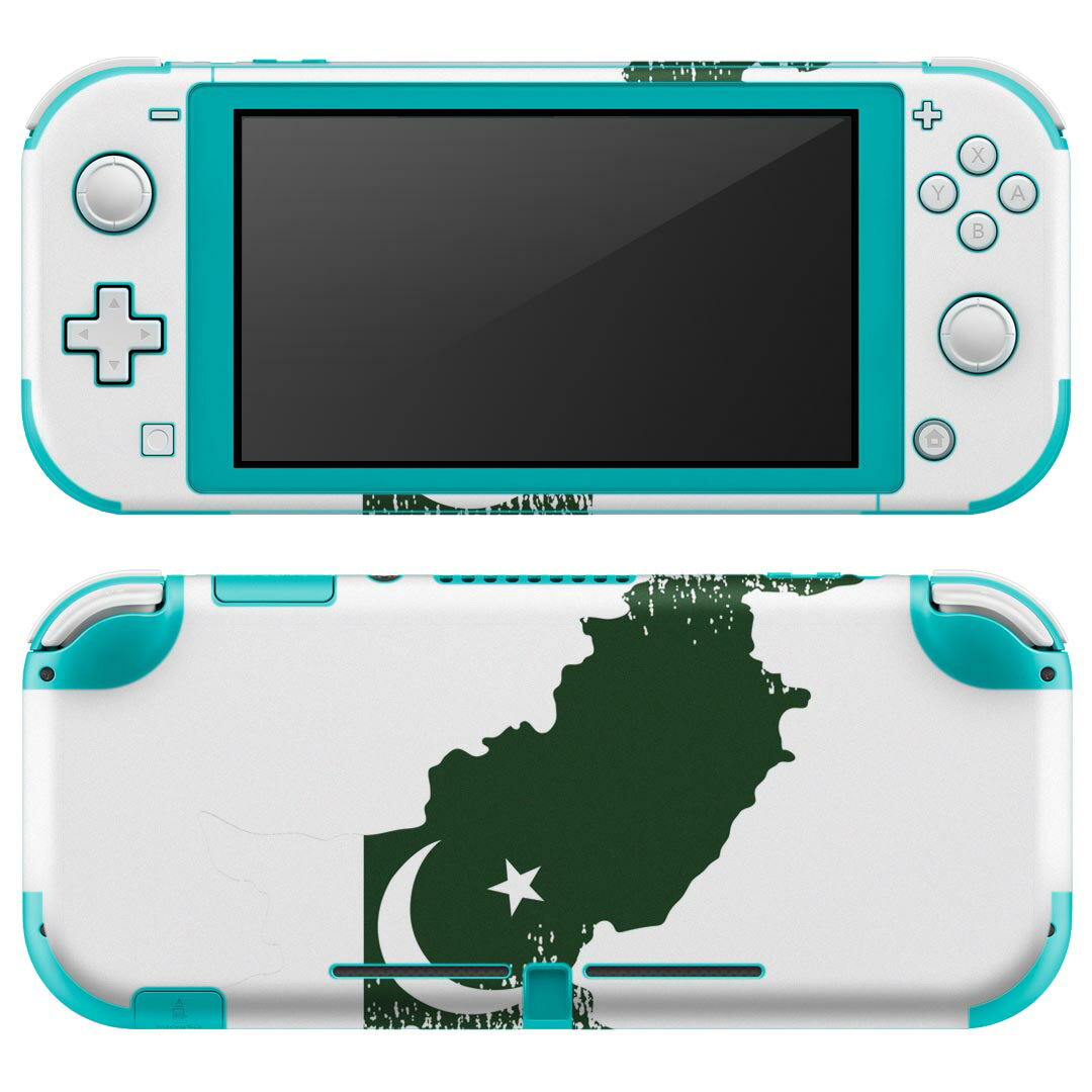 igsticker Nintendo Switch Lite 専用 デザインスキンシール 全面 ニンテンドー スイッチ ライト 専用 ゲーム機 カバー アクセサリー フィルム ステッカー エアフリー 018915 国旗 pakistan パキスタン