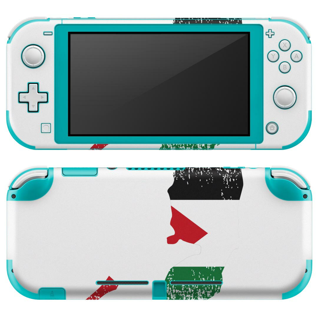 igsticker Nintendo Switch Lite 専用 デザインスキンシール 全面 ニンテンドー スイッチ ライト 専用 ゲーム機 カバー アクセサリー フィルム ステッカー エアフリー 018917 国旗 palestine パレスチナ