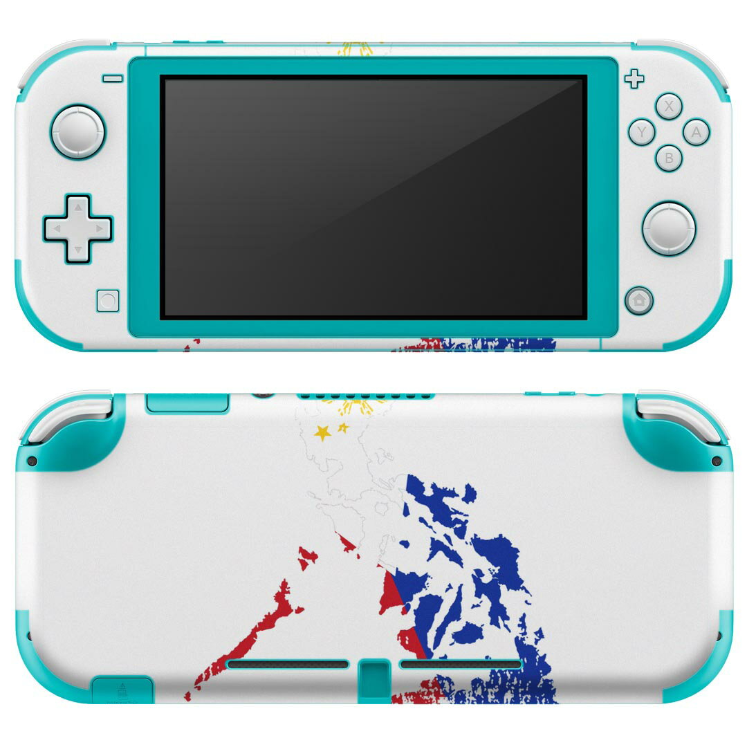 igsticker Nintendo Switch Lite 専用 デザインスキンシール 全面 ニンテンドー スイッチ ライト 専用 ゲーム機 カバー アクセサリー フィルム ステッカー エアフリー 018922 国旗 philippines フィリピン