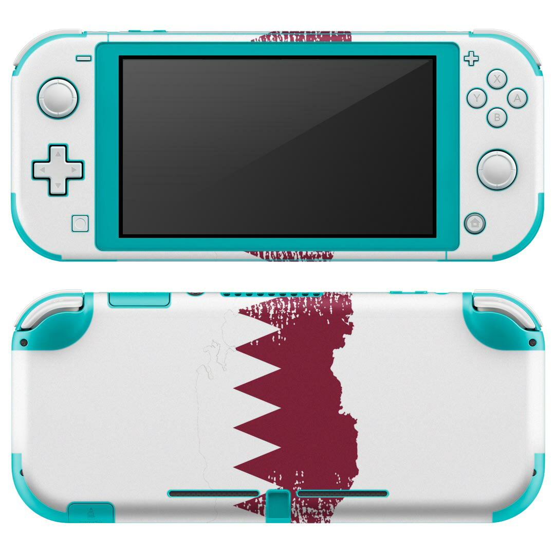 igsticker Nintendo Switch Lite 専用 デザインスキンシール 全面 ニンテンドー スイッチ ライト 専用 ゲーム機 カバー アクセサリー フィルム ステッカー エアフリー 018927 国旗 qatar カタール