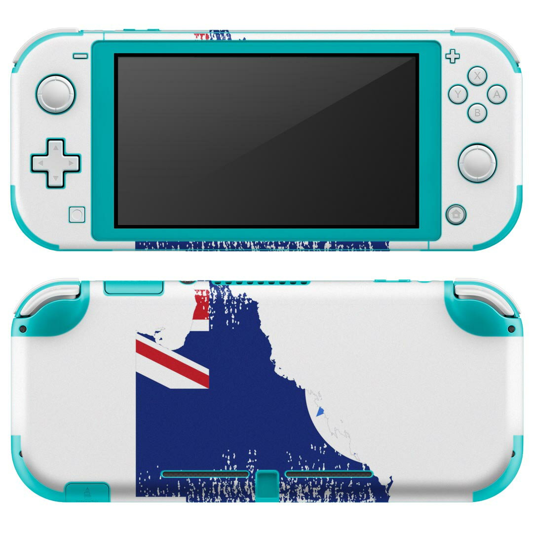 igsticker Nintendo Switch Lite 専用 デザインスキンシール 全面 ニンテンドー スイッチ ライト 専用 ゲーム機 カバー アクセサリー フィルム ステッカー エアフリー 018928 国旗 queensland クイーンズランド