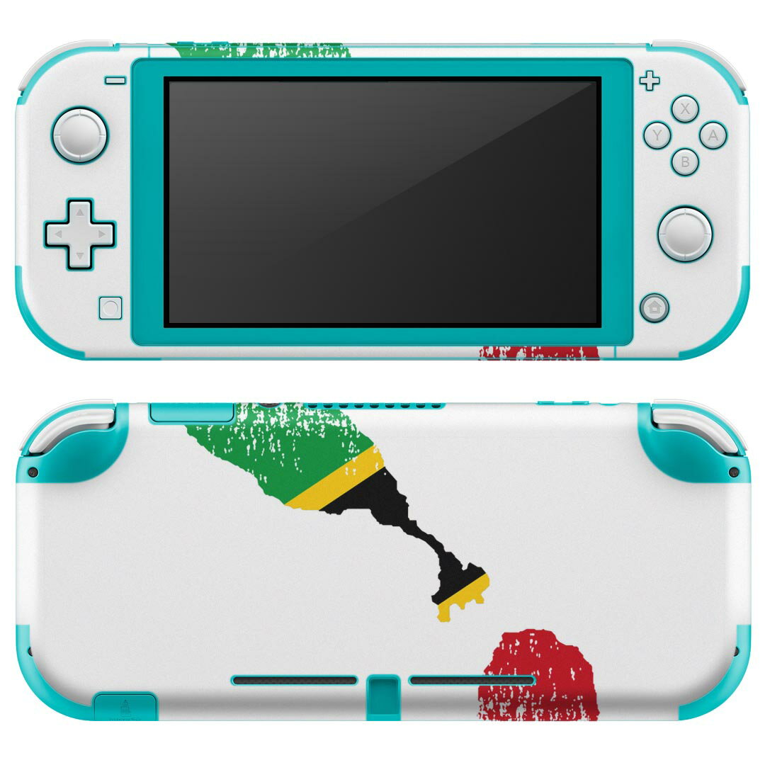 igsticker Nintendo Switch Lite 専用 デザインスキンシール 全面 ニンテンドー スイッチ ライト 専用 ゲーム機 カバー アクセサリー フィルム ステッカー エアフリー 018932 国旗 saint_kitts 聖キット