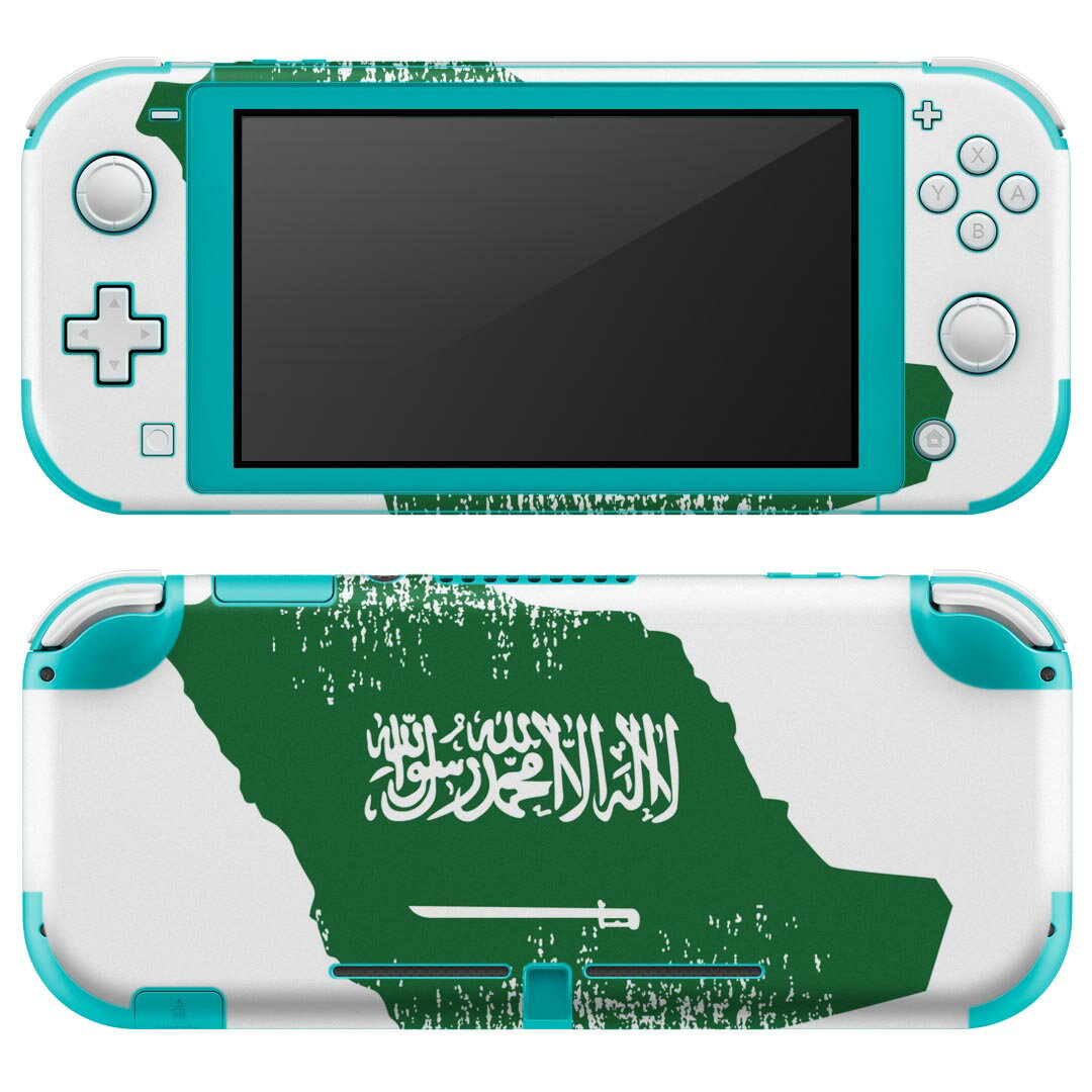 igsticker Nintendo Switch Lite 専用 デザインスキンシール 全面 ニンテンドー スイッチ ライト 専用 ゲーム機 カバー アクセサリー フィルム ステッカー エアフリー 018939 国旗 saudia_arab…