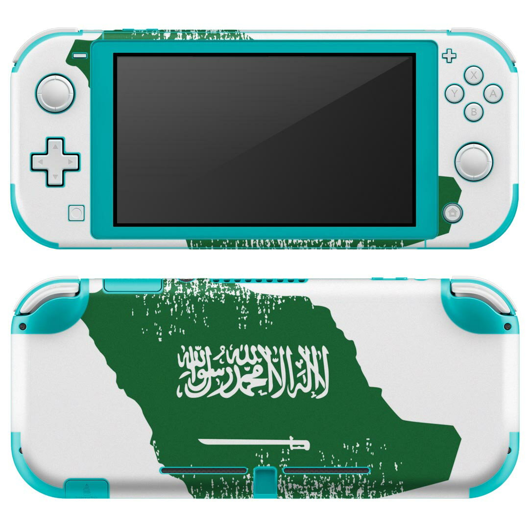 igsticker Nintendo Switch Lite 専用 デザインスキンシール 全面 ニンテンドー スイッチ ライト 専用 ゲーム機 カバー アクセサリー フィルム ステッカー エアフリー 018939 国旗 saudia_arabia サウジアラビア