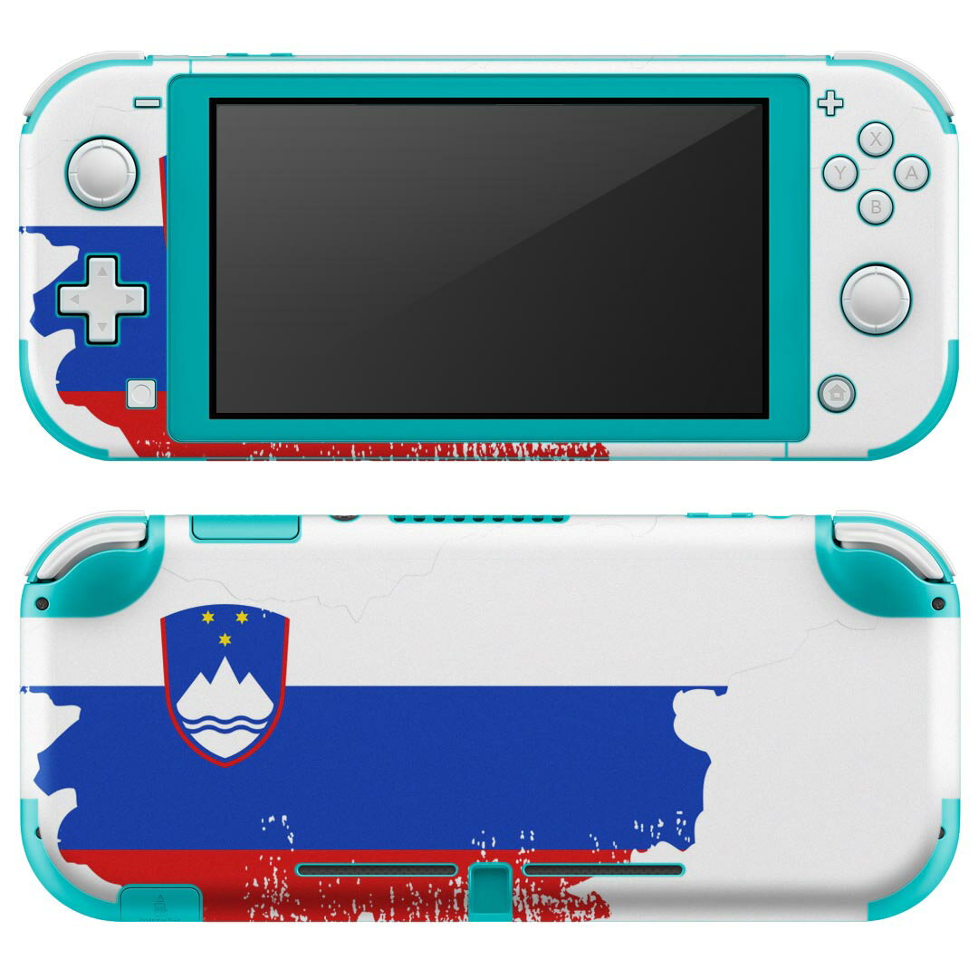 igsticker Nintendo Switch Lite 専用 デザインスキンシール 全面 ニンテンドー スイッチ ライト 専用 ゲーム機 カバー アクセサリー フィルム ステッカー エアフリー 018947 国旗 slovenia スロベニア