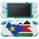 igsticker Nintendo Switch Lite 専用 デザインスキンシール 全面 ニンテンドー スイッチ ライト 専用 ゲーム機 カバー アクセサリー フィルム ステッカー エアフリー 018952 国旗 south_sudan 南スーダン(2)