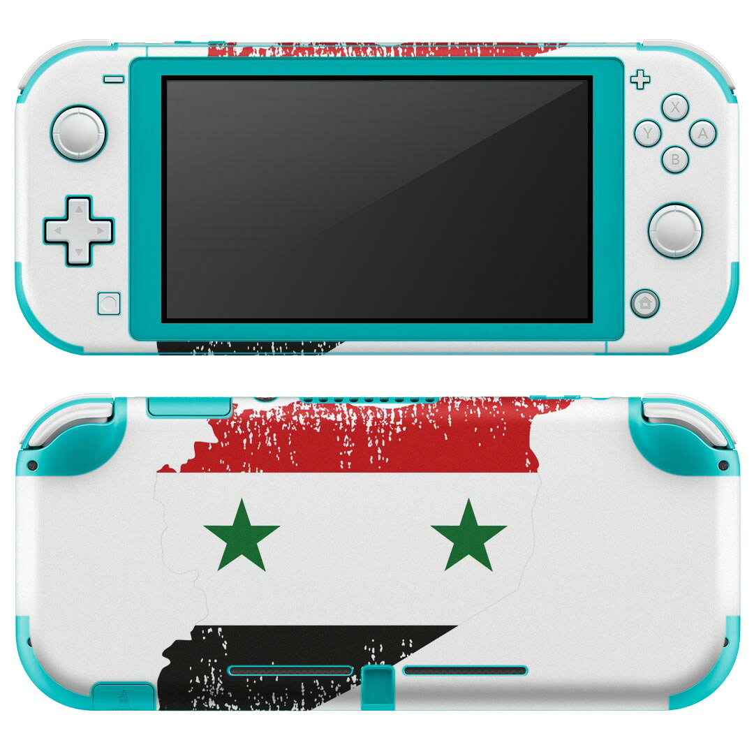 igsticker Nintendo Switch Lite 専用 デザインスキンシール 全面 ニンテンドー スイッチ ライト 専用 ゲーム機 カバー アクセサリー フィルム ステッカー エアフリー 018960 国旗 syria シリア