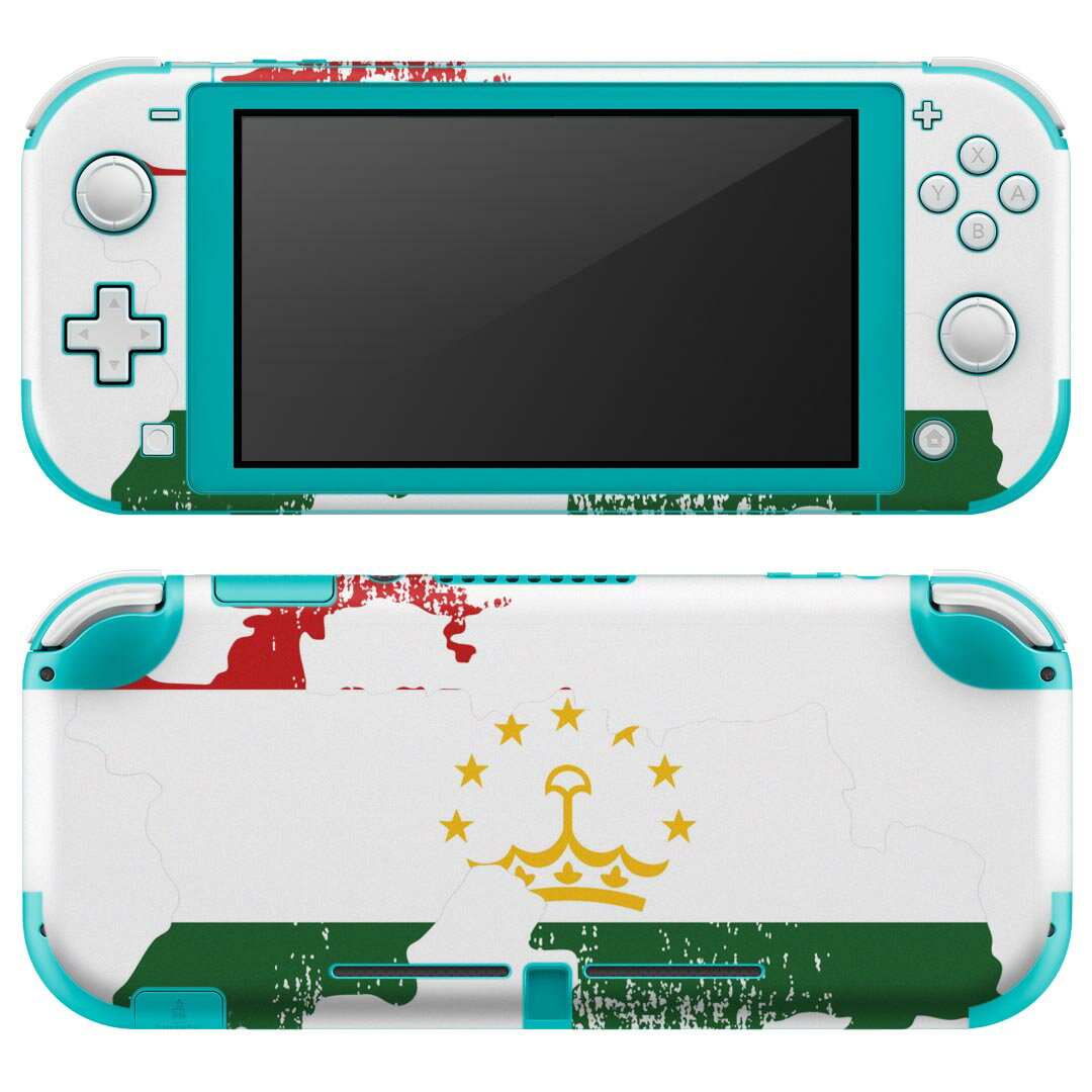 igsticker Nintendo Switch Lite 専用 デザインスキンシール 全面 ニンテンドー スイッチ ライト 専用 ゲーム機 カバー アクセサリー フィルム ステッカー エアフリー 018962 国旗 tajikistan タジキスタン