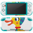 igsticker Nintendo Switch Lite 専用 デザインスキンシール 全面 ニンテンドー スイッチ ライト 専用 ゲーム機 カバー アクセサリー フィルム ステッカー エアフリー 019030 イラスト アニマル キッズ