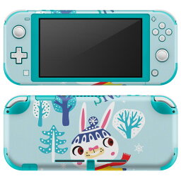 igsticker Nintendo Switch Lite 専用 デザインスキンシール 全面 ニンテンドー スイッチ ライト 専用 ゲーム機 カバー アクセサリー フィルム ステッカー エアフリー 019049 イラスト アニマル キッズ