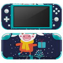 igsticker Nintendo Switch Lite 専用 デザインスキンシール 全面 ニンテンドー スイッチ ライト 専用 ゲーム機 カバー アクセサリー フィルム ステッカー エアフリー 019065 イラスト アニマル キッズ(2)