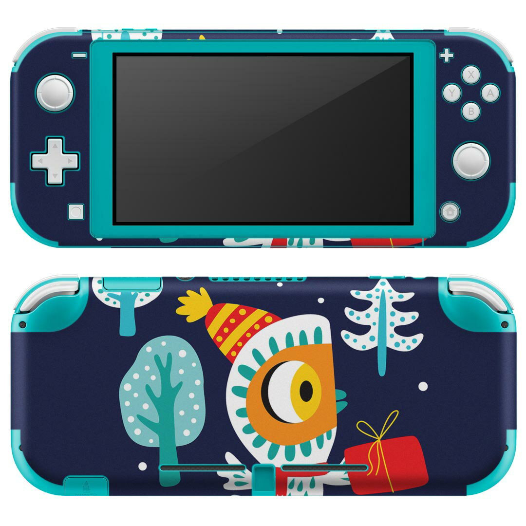 igsticker Nintendo Switch Lite 専用 デザインスキンシール 全面 ニンテンドー スイッチ ライト 専用 ゲーム機 カバー アクセサリー フィルム ステッカー エアフリー 019067 イラスト アニマル キッズ