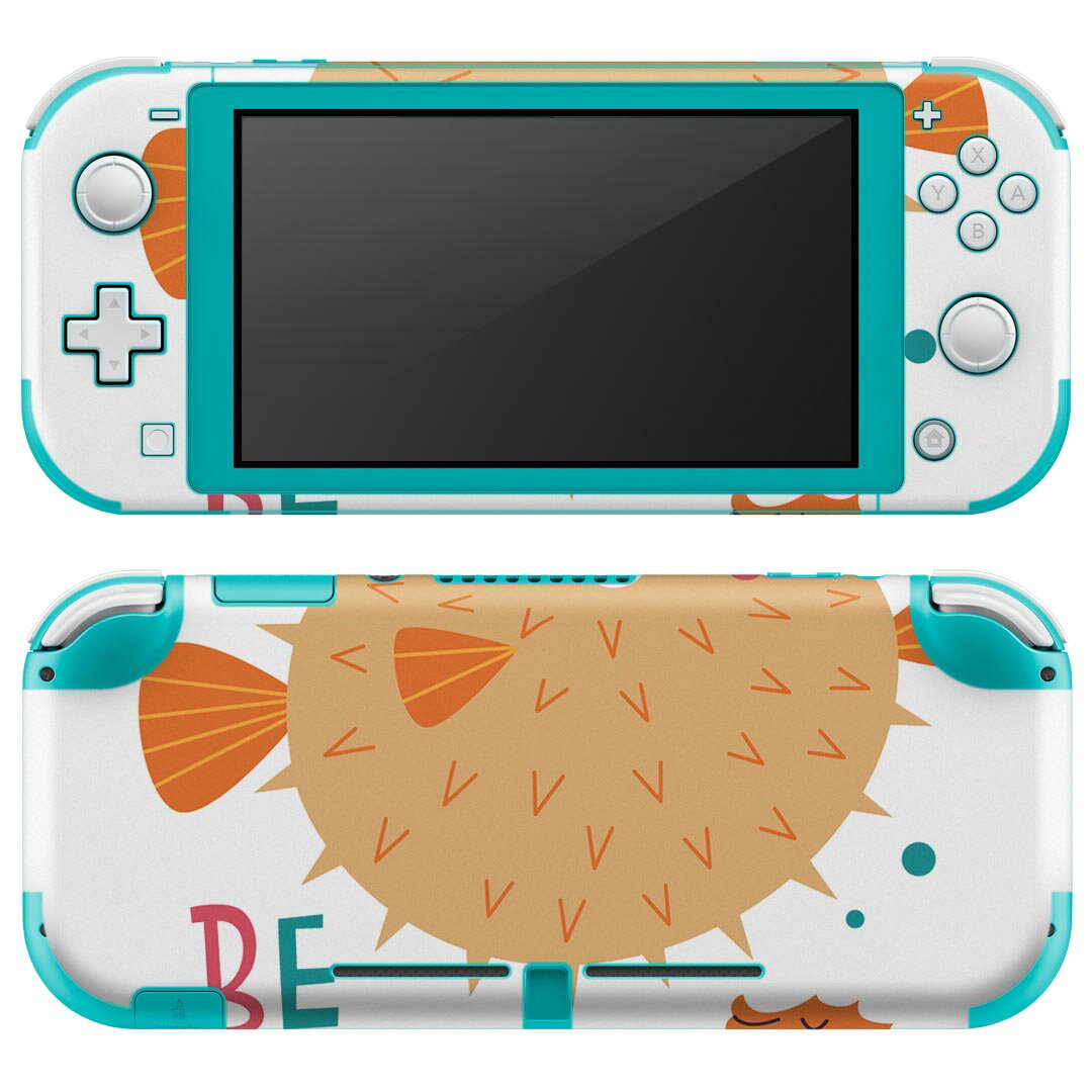 igsticker Nintendo Switch Lite 専用 デザインスキンシール 全面 ニンテンドー スイッチ ライト 専用 ゲーム機 カバー アクセサリー フィルム ステッカー エアフリー 019072 イラスト アニマル キッズ