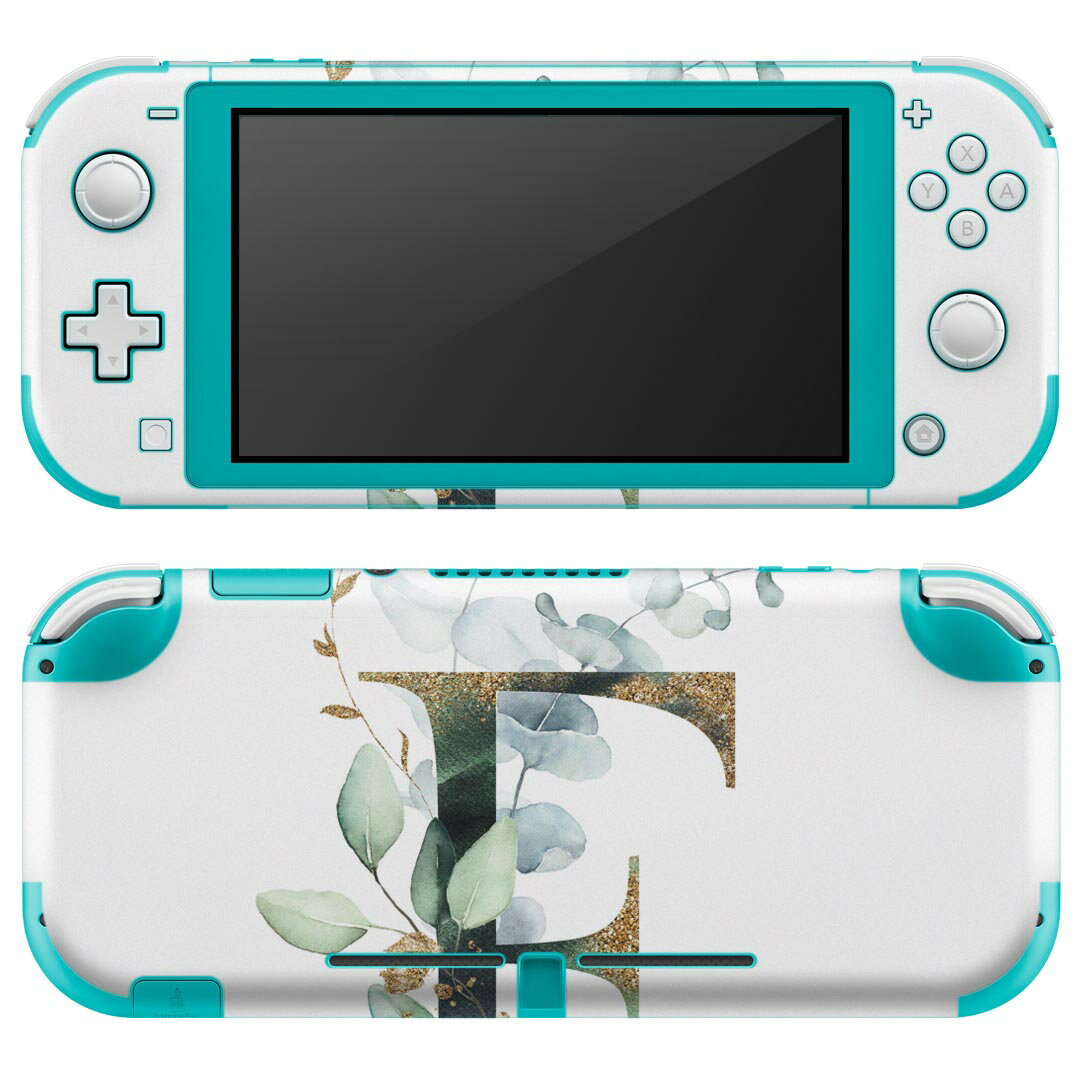 igsticker Nintendo Switch Lite 専用 デザインスキンシール 全面 ニンテンドー スイッチ ライト 専用 ゲーム機 カバー アクセサリー フィルム ステッカー エアフリー 019123 フォント 文字 f アルファベット