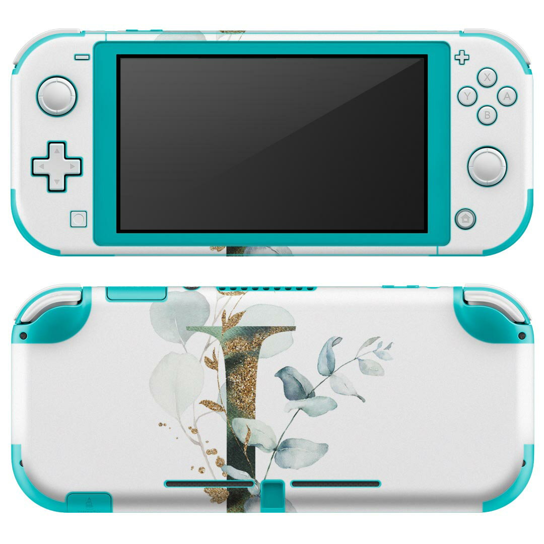 igsticker Nintendo Switch Lite 専用 デザインスキンシール 全面 ニンテンドー スイッチ ライト 専用 ゲーム機 カバー アクセサリー フィルム ステッカー エアフリー 019126 フォント 文字 i アルファベット