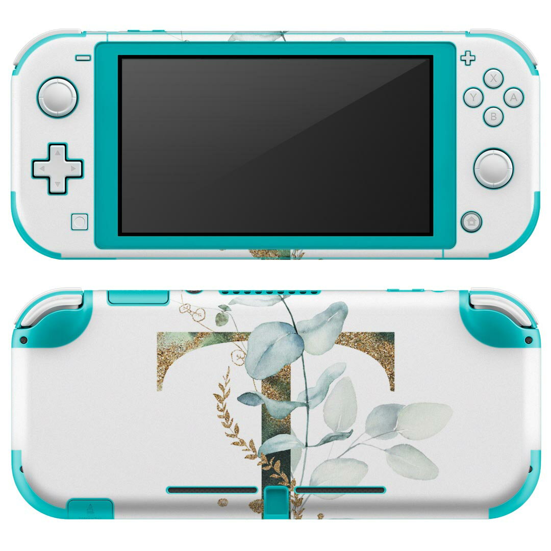 igsticker Nintendo Switch Lite 専用 デザインスキンシール 全面 ニンテンドー スイッチ ライト 専用 ゲーム機 カバー アクセサリー フィルム ステッカー エアフリー 019137 フォント 文字 t アルファベット