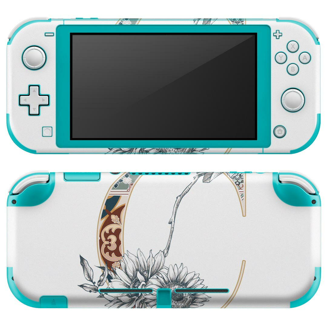 igsticker Nintendo Switch Lite 専用 デザインスキンシール 全面 ニンテンドー スイッチ ライト 専用 ゲーム機 カバー アクセサリー フィルム ステッカー エアフリー 019147 フォント 文字 c アルファベット