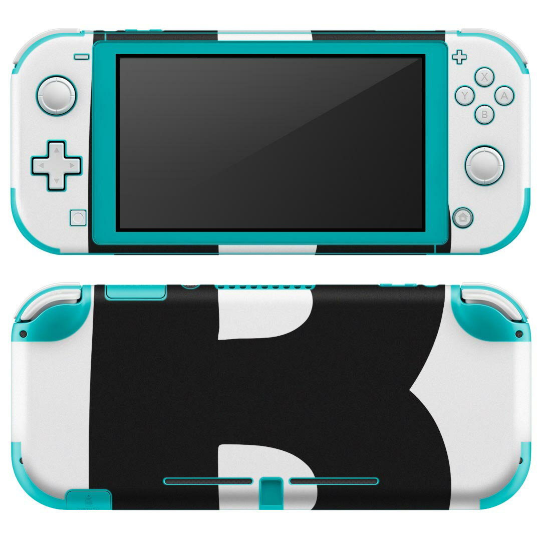 igsticker Nintendo Switch Lite 専用 デザインスキンシール 全面 ニンテンドー スイッチ ライト 専用 ゲーム機 カバー アクセサリー フィルム ステッカー エアフリー 019182 フォント 文字 b アルファベット