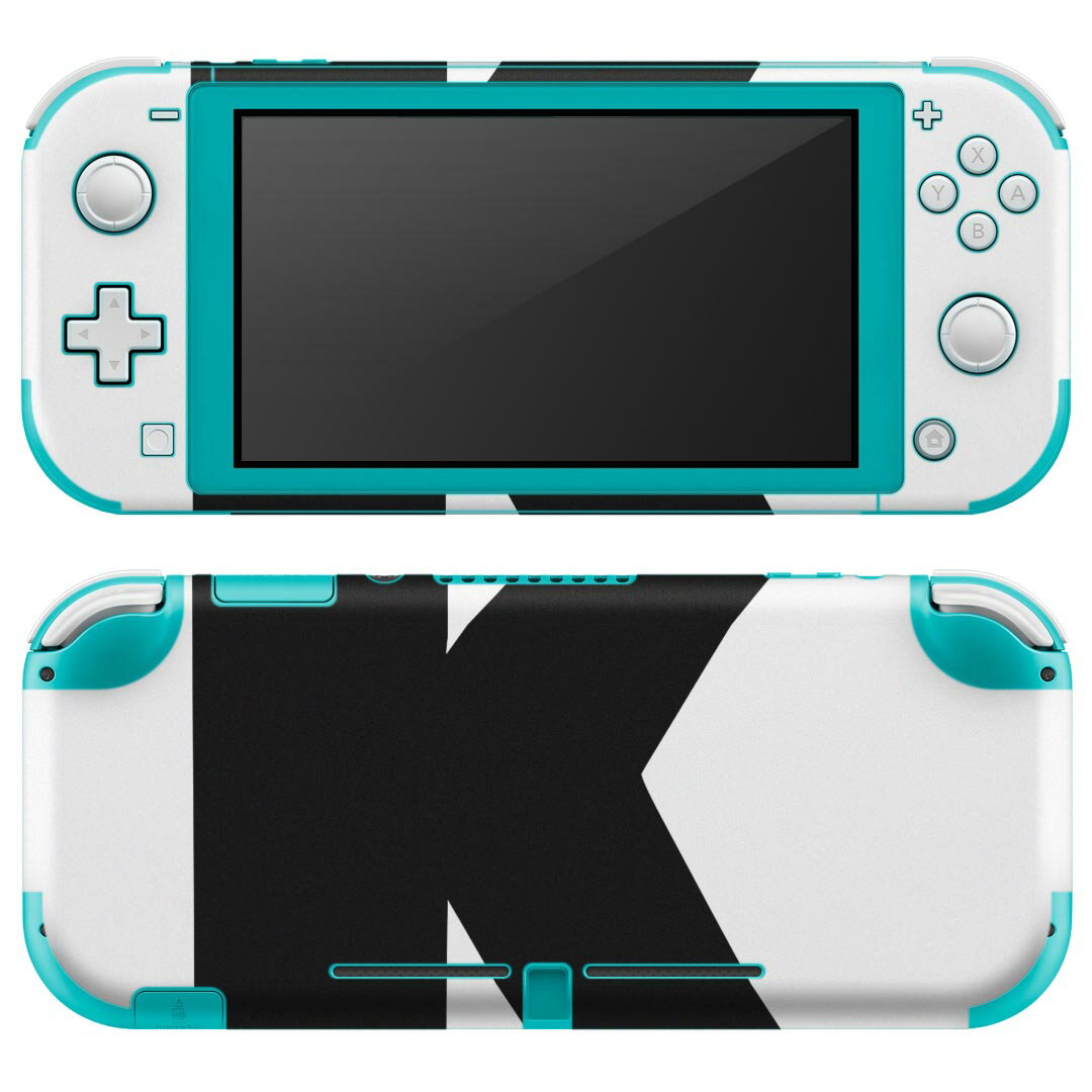 igsticker Nintendo Switch Lite 専用 デザインスキンシール 全面 ニンテンドー スイッチ ライト 専用 ゲーム機 カバー アクセサリー フィルム ステッカー エアフリー 019191 フォント 文字 k アルファベット