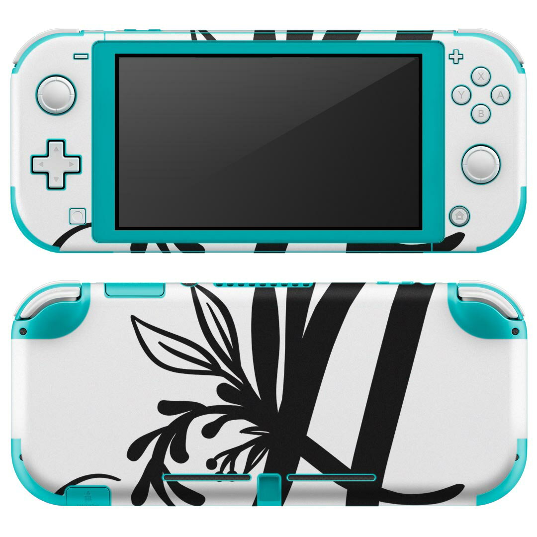 igsticker Nintendo Switch Lite 専用 デザインスキンシール 全面 ニンテンドー スイッチ ライト 専用 ゲーム機 カバー アクセサリー フィルム ステッカー エアフリー 019217 フォント 文字 a アルファベット