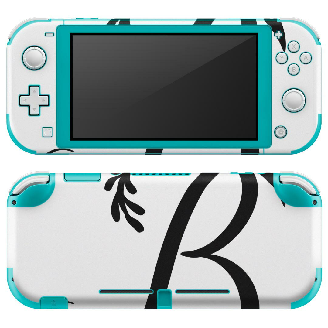 igsticker Nintendo Switch Lite 専用 デザインスキンシール 全面 ニンテンドー スイッチ ライト 専用 ゲーム機 カバー アクセサリー フィルム ステッカー エアフリー 019218 フォント 文字 b アルファベット