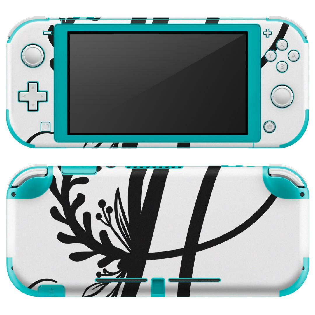 igsticker Nintendo Switch Lite 専用 デザインスキンシール 全面 ニンテンドー スイッチ ライト 専用 ゲーム機 カバー アクセサリー フィルム ステッカー エアフリー 019224 フォント 文字 h アルファベット