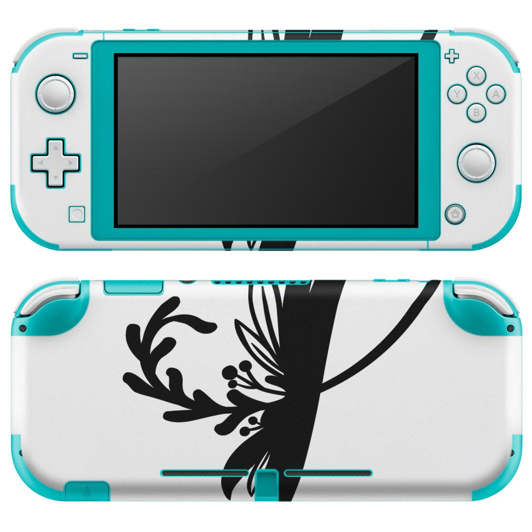 igsticker Nintendo Switch Lite 専用 デザインスキンシール 全面 ニンテンドー スイッチ ライト 専用 ゲーム機 カバー アクセサリー フィルム ステッカー エアフリー 019228 フォント 文字 l アルファベット