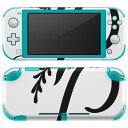 igsticker Nintendo Switch Lite 専用 デザインスキンシール 全面 ニンテンドー スイッチ ライト 専用 ゲーム機 カバー アクセサリー フィルム ステッカー エアフリー 019232 フォント 文字 p アルファベット(2)