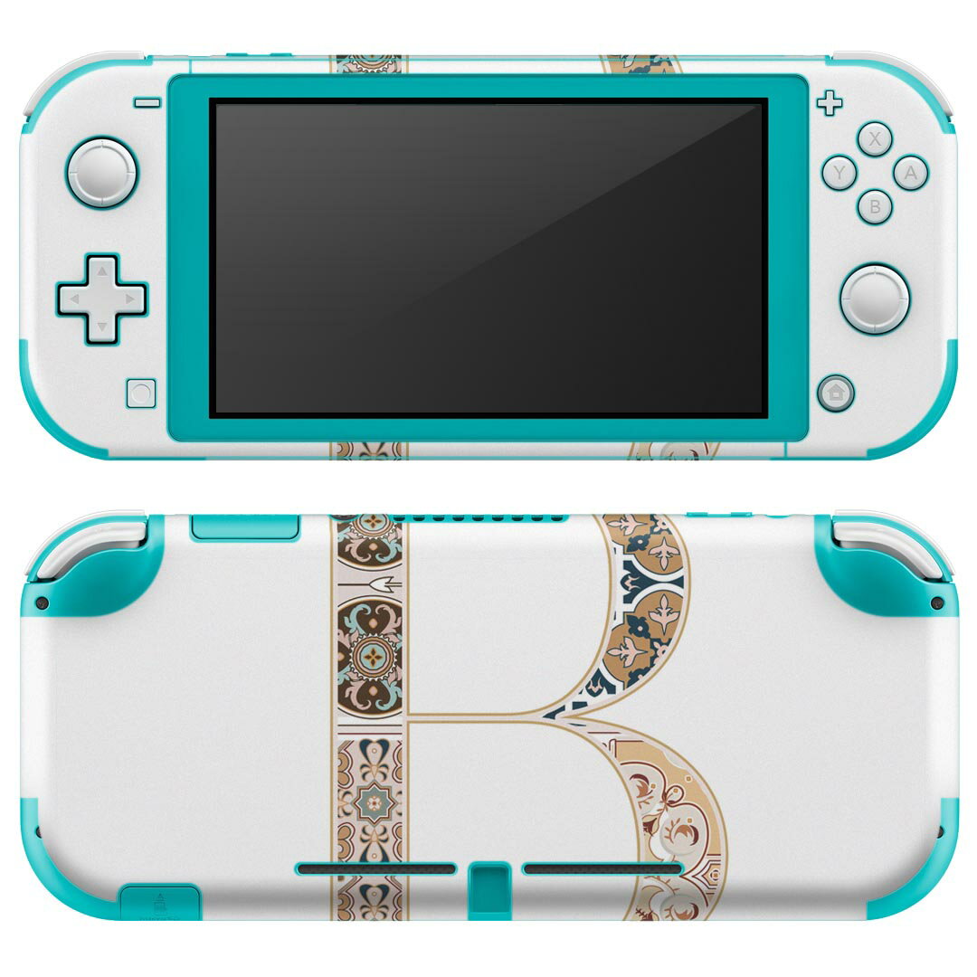 igsticker Nintendo Switch Lite 専用 デザインスキンシール 全面 ニンテンドー スイッチ ライト 専用 ゲーム機 カバー アクセサリー フィルム ステッカー エアフリー 019245 フォント 文字 b アルファベット