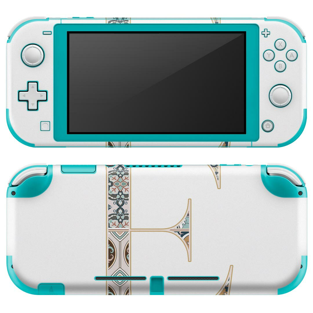igsticker Nintendo Switch Lite 専用 デザインスキンシール 全面 ニンテンドー スイッチ ライト 専用 ゲーム機 カバー アクセサリー フィルム ステッカー エアフリー 019248 フォント 文字 e アルファベット