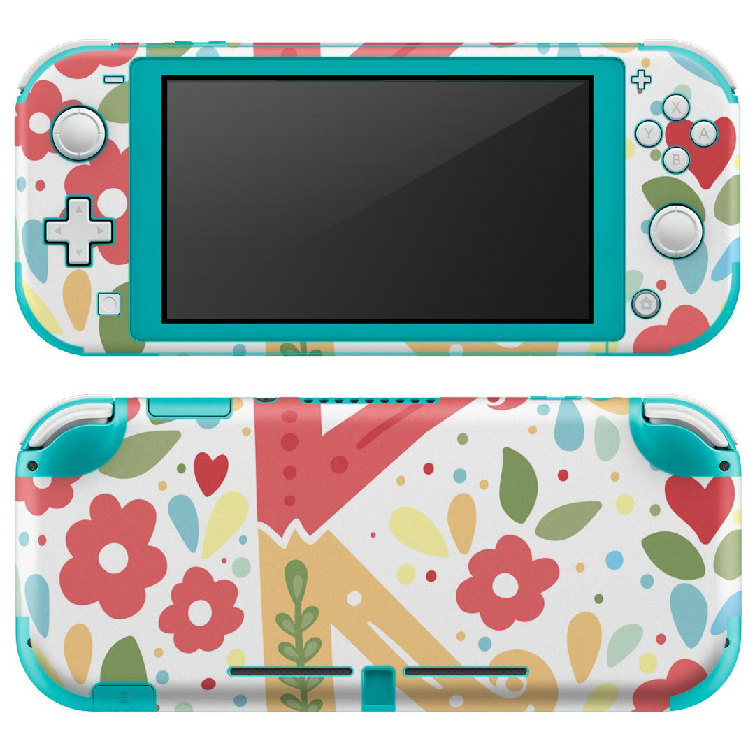 igsticker Nintendo Switch Lite 専用 デザインスキンシール 全面 ニンテンドー スイッチ ライト 専用 ゲーム機 カバー アクセサリー フィルム ステッカー エアフリー 019280 フォント 文字 k アルファベット
